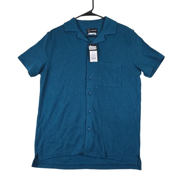 Original Use Other - Original Use Short Sleeve Mens Button Down Shirt Small Dark Teal 0672